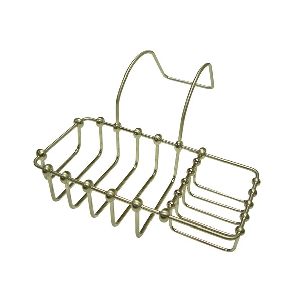 8" Clawfoot Bath Soap And Sponge Holder, Brushed Nickel
